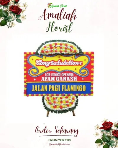 Bunga Papan Congratulation di Payung
